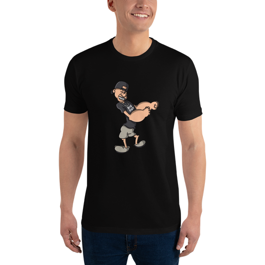 Popeye Themed Cartoon Short Sleeve T-shirt